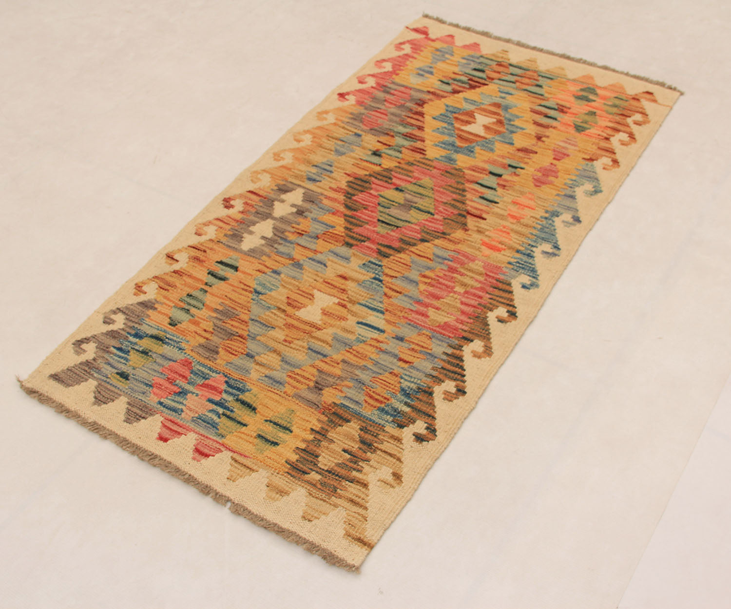 3' x 5'  Multy Handmade Veggie Dye Kilim Rug Rectangular
