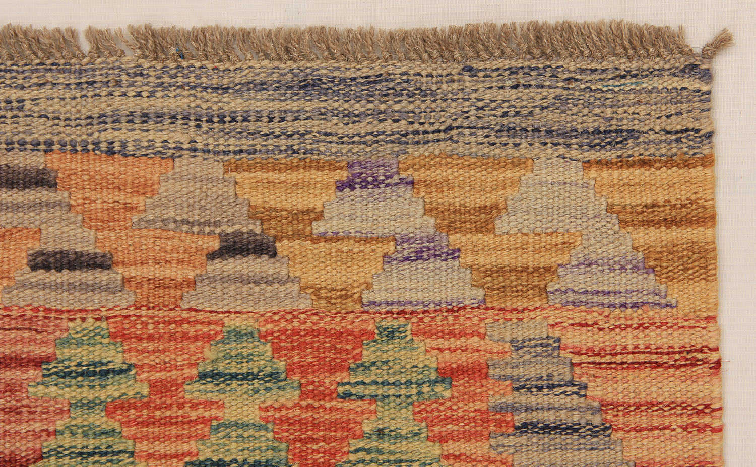 2' X 5'  Multy Handmade Veggie Dye Kilim Rug Rectangular