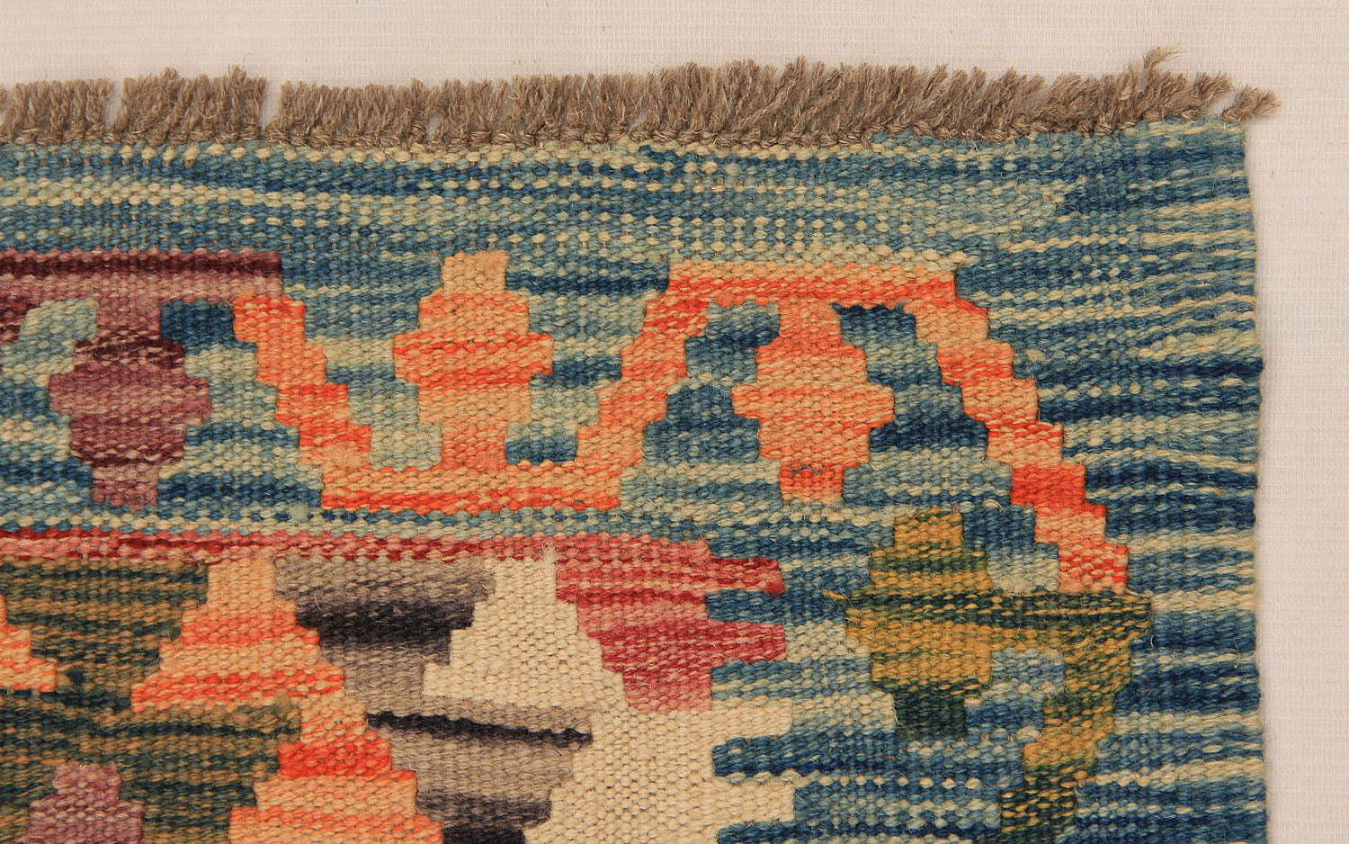2' X 5'  Multy Handmade Veggie Dye Kilim Rug Rectangular