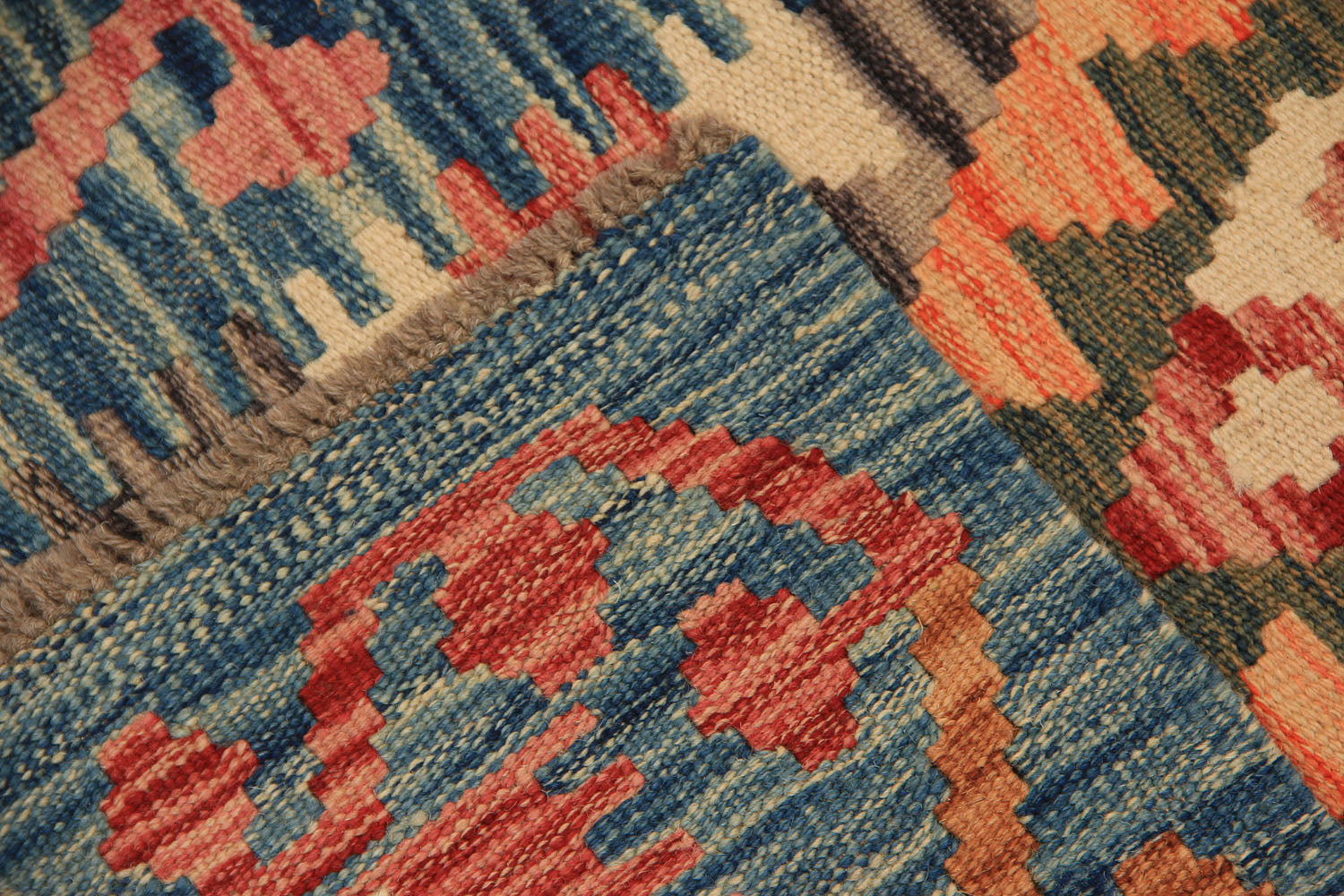 2' X 5'  Multy Handmade Veggie Dye Kilim Rug Rectangular