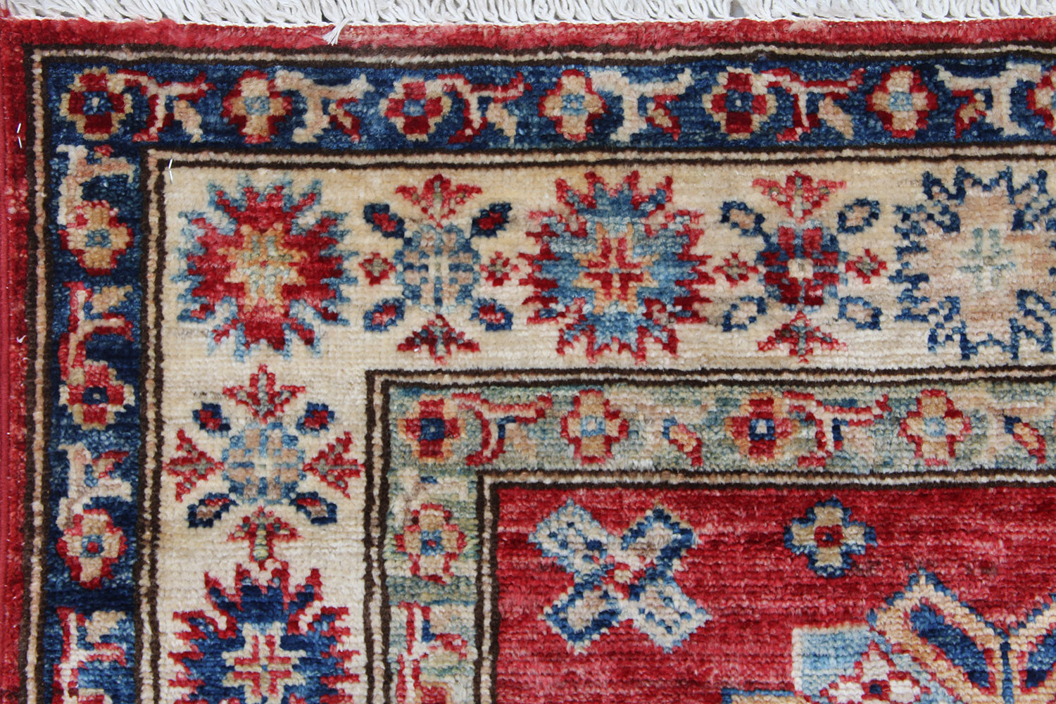 10' 6" X 2' 6"  Red Handmade SUPREME KAZAK Rug Runner