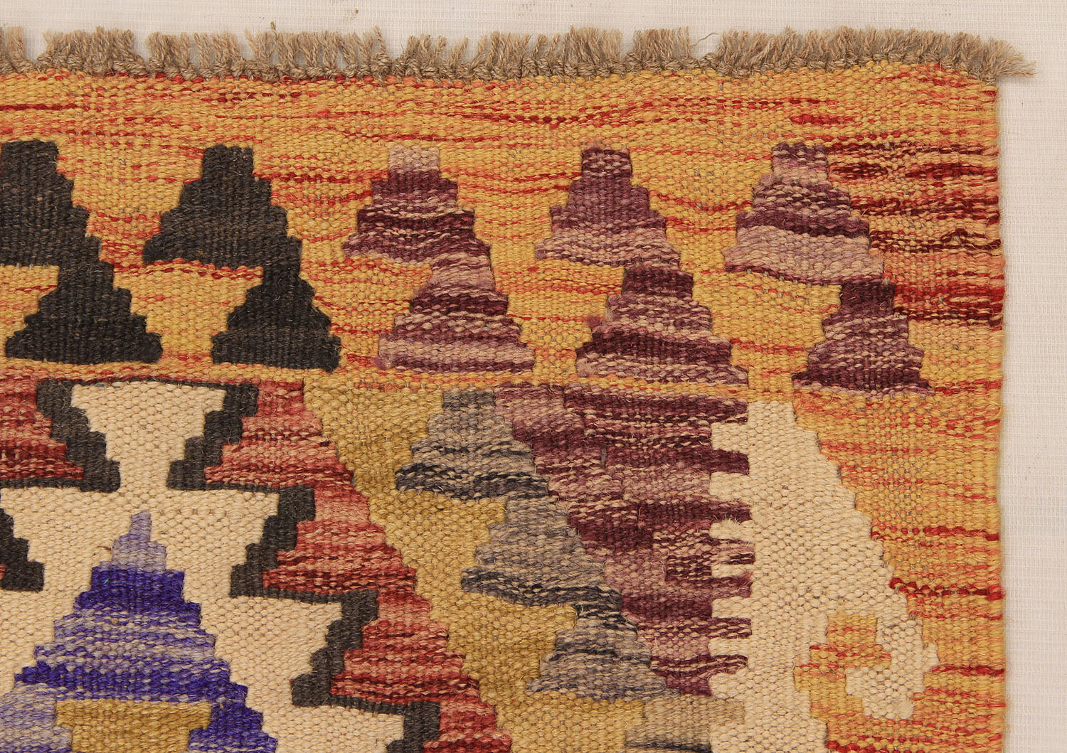 2' X 5'  Multy Handmade Veggie Dye Kilim Rug Rectangular