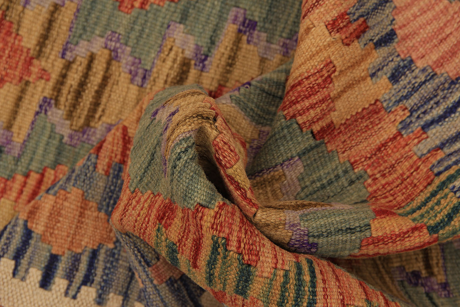 3' x 5'  Multy Handmade Veggie Dye Kilim Rug Rectangular