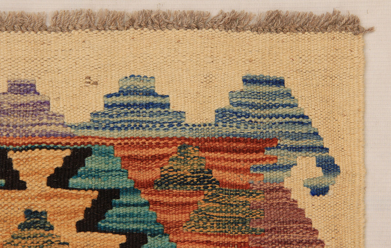 2' X 4'  Multy Handmade Veggie Dye Kilim Rug Rectangular