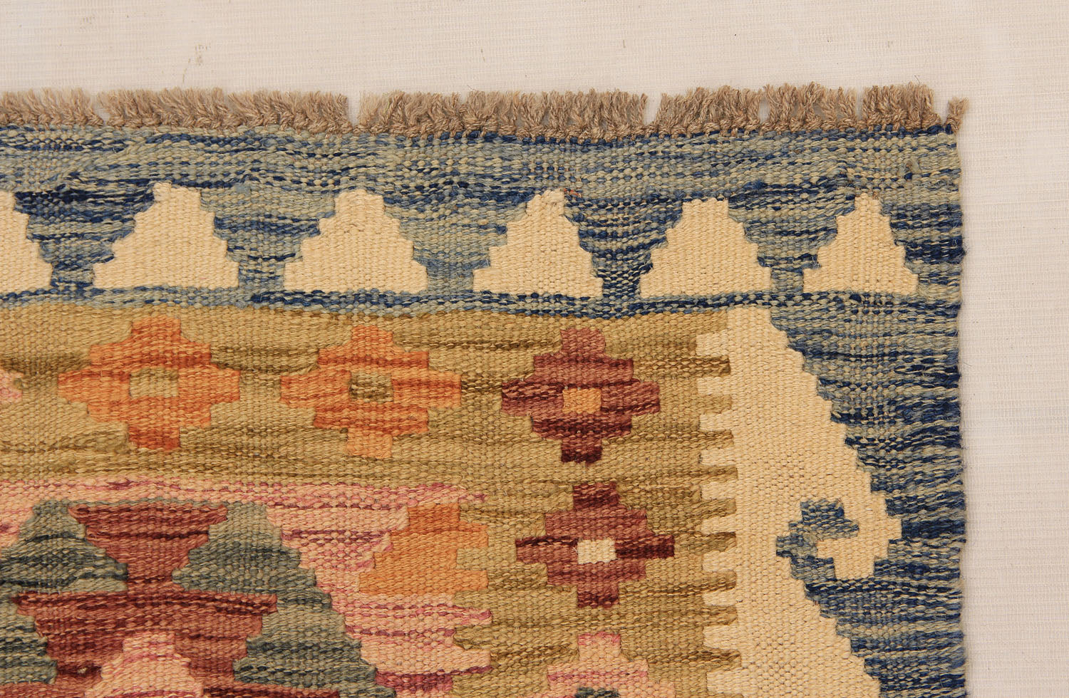 2' X 5'  Multy Handmade Veggie Dye Kilim Rug Rectangular