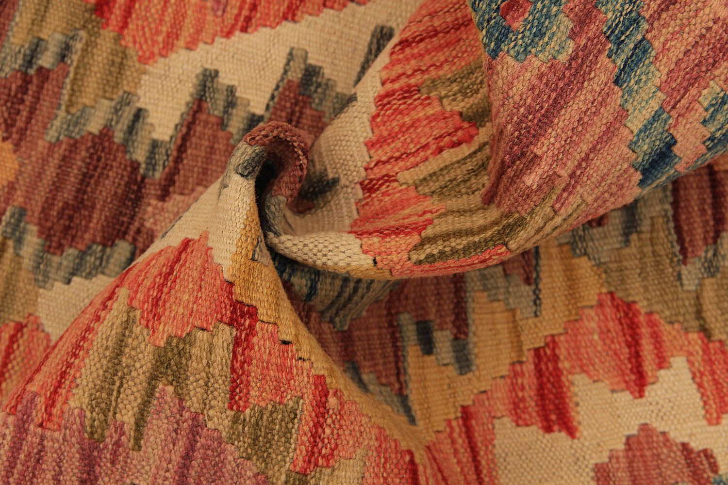 2' X 5'  Multy Handmade Veggie Dye Kilim Rug Rectangular