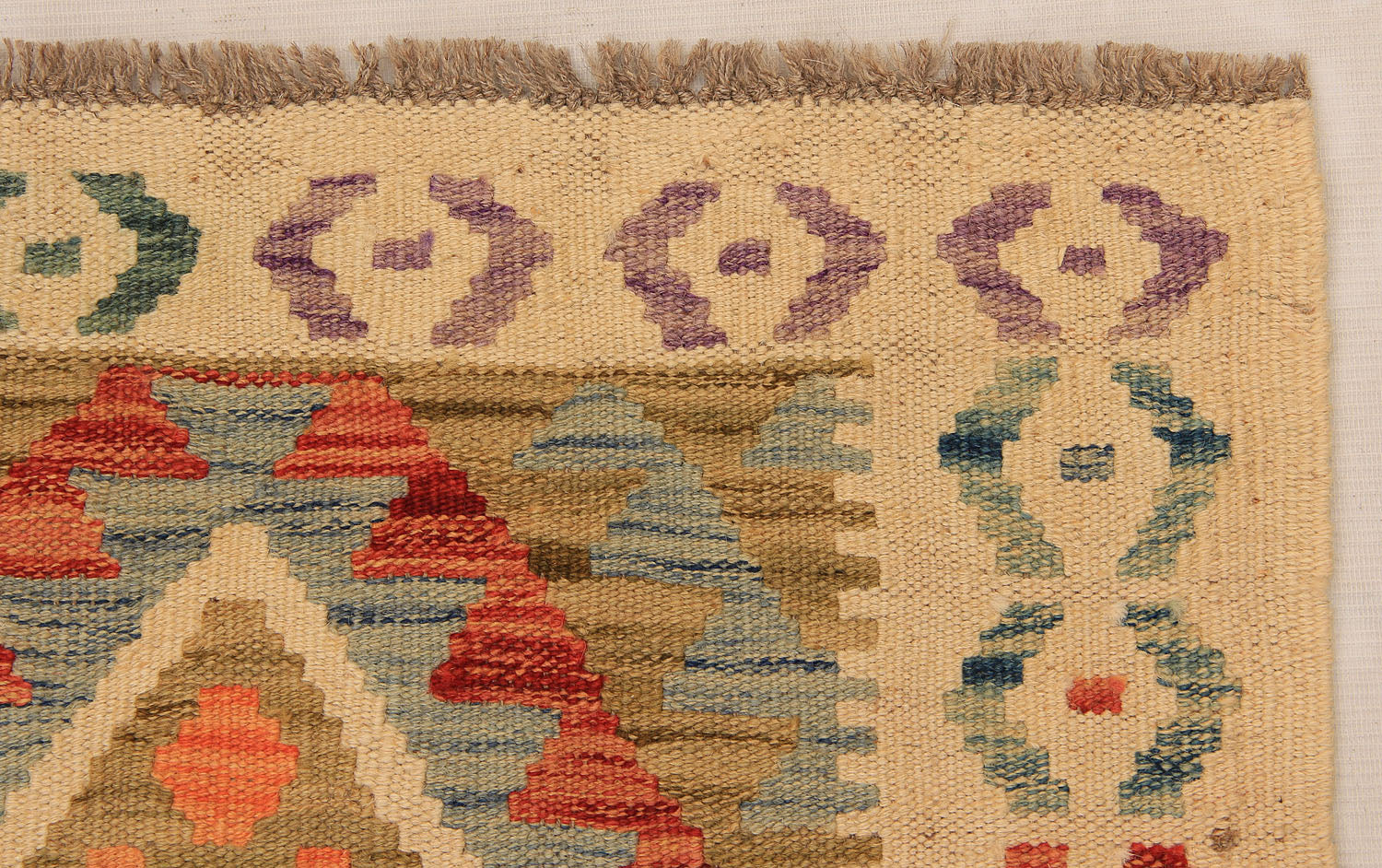 2' X 5'  Multy Handmade Veggie Dye Kilim Rug Rectangular