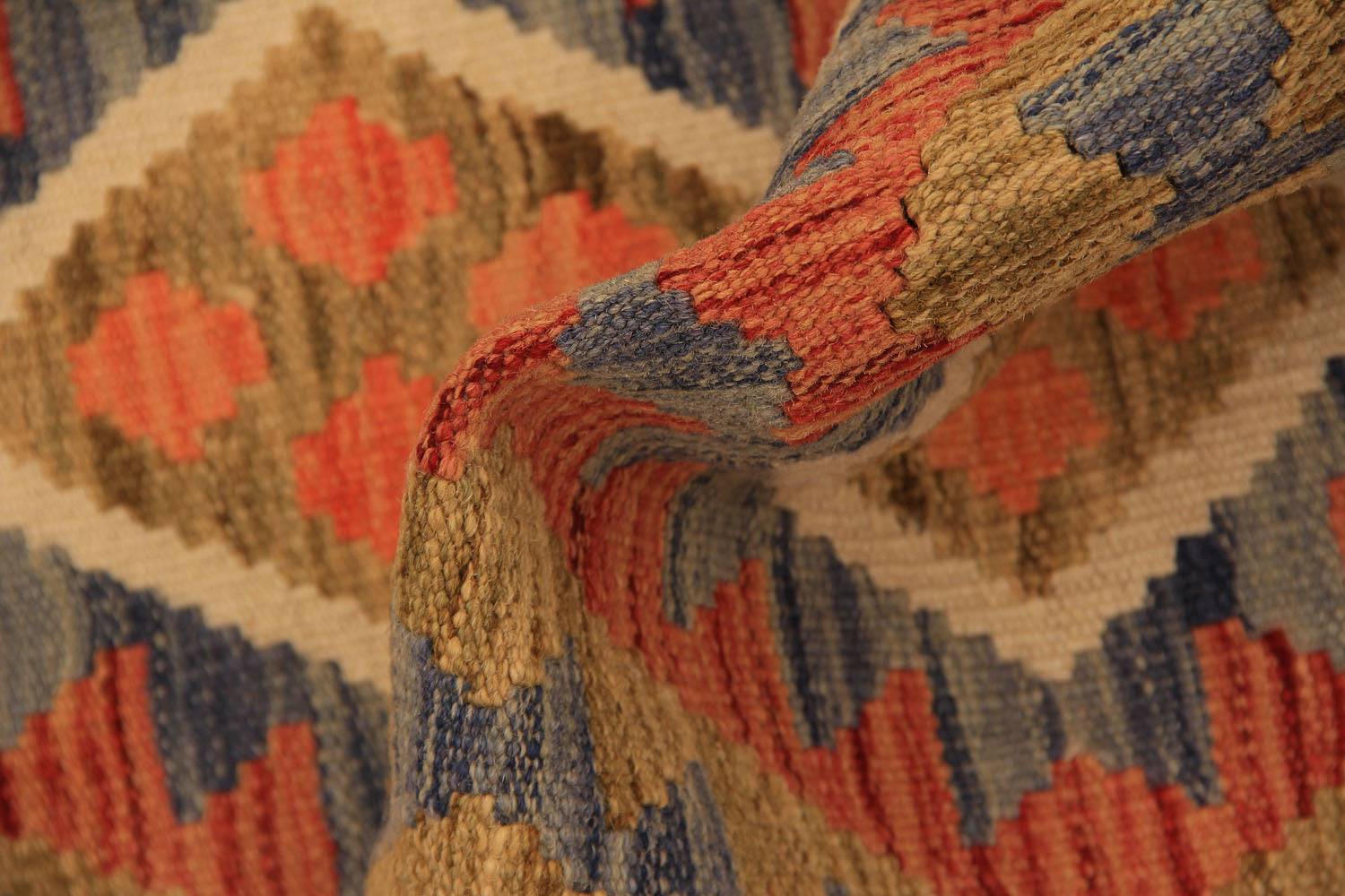 2' X 5'  Multy Handmade Veggie Dye Kilim Rug Rectangular
