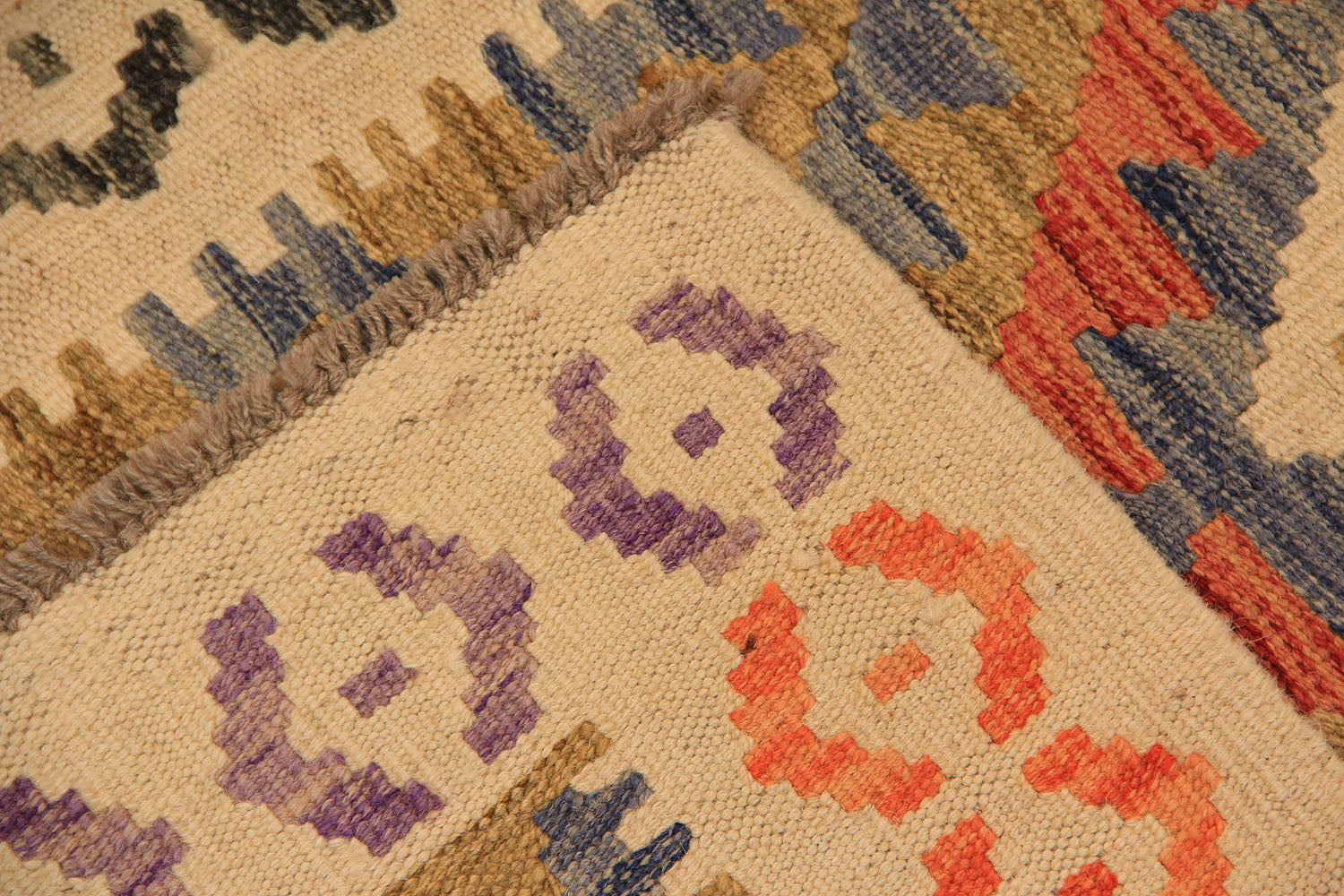 2' X 5'  Multy Handmade Veggie Dye Kilim Rug Rectangular