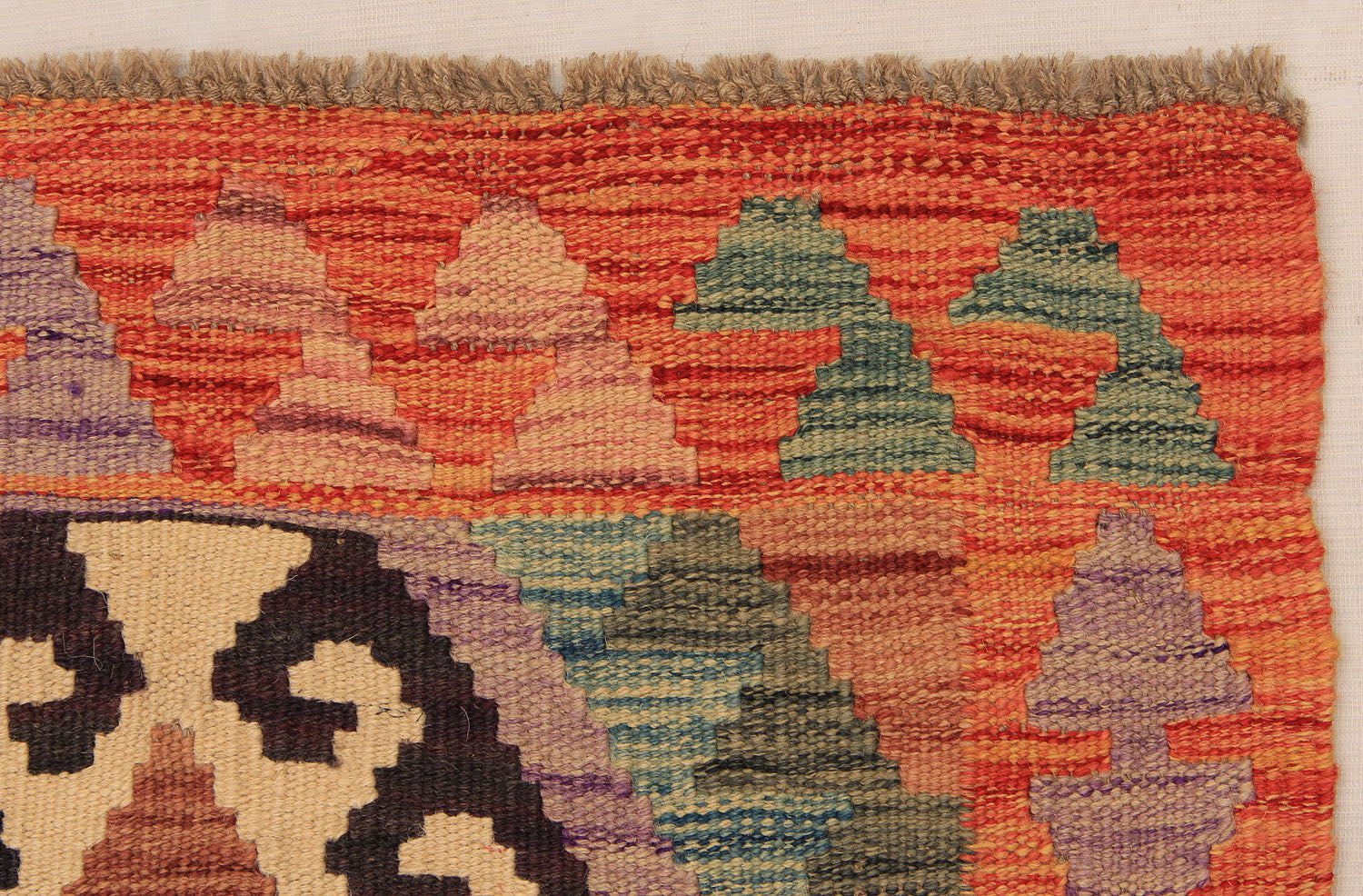 2' 6" x 6'  Multy Handmade Veggie Dye Kilim Rug Runner