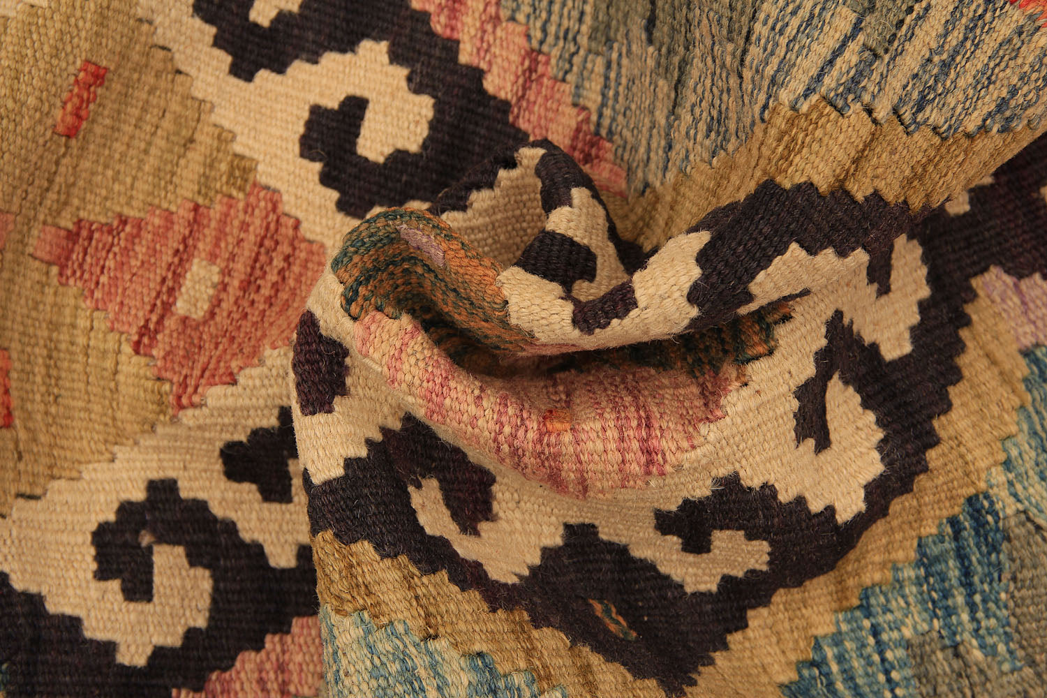 2' 6" x 6'  Multy Handmade Veggie Dye Kilim Rug Runner