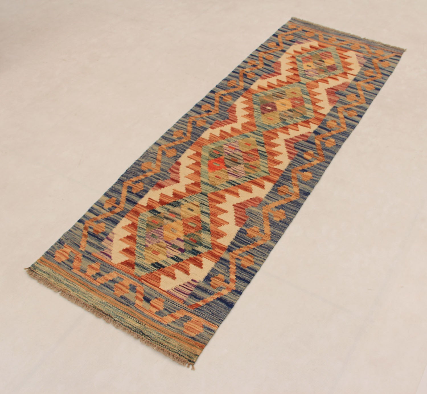 Multy Handmade Veggie Dye Kilim Rug Rectangular