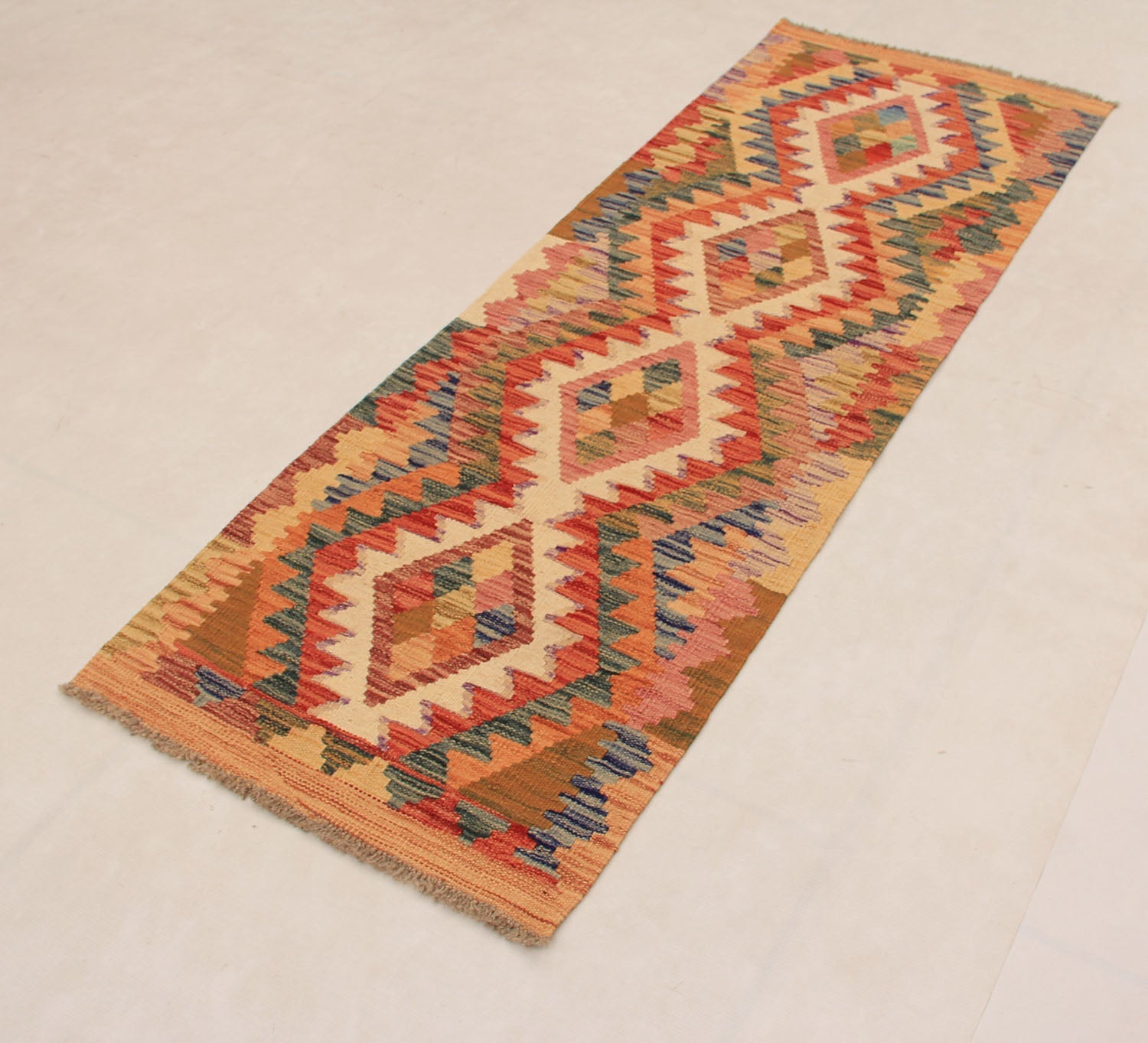 Multy Handmade Veggie Dye Kilim Rug Rectangular