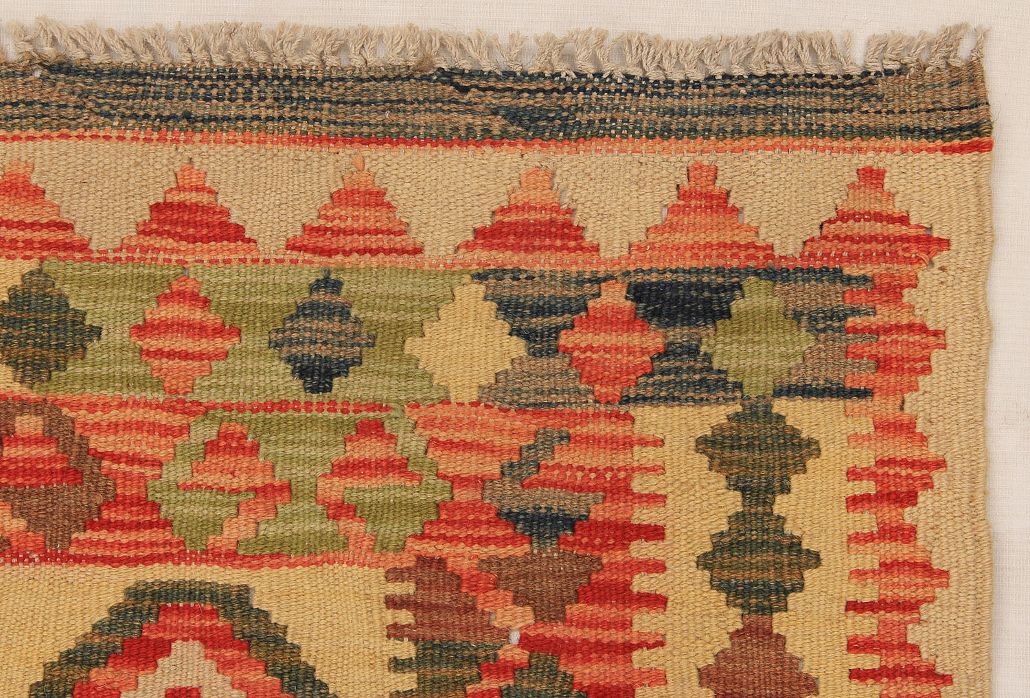 Multy Handmade Veggie Dye Kilim Rug Runner