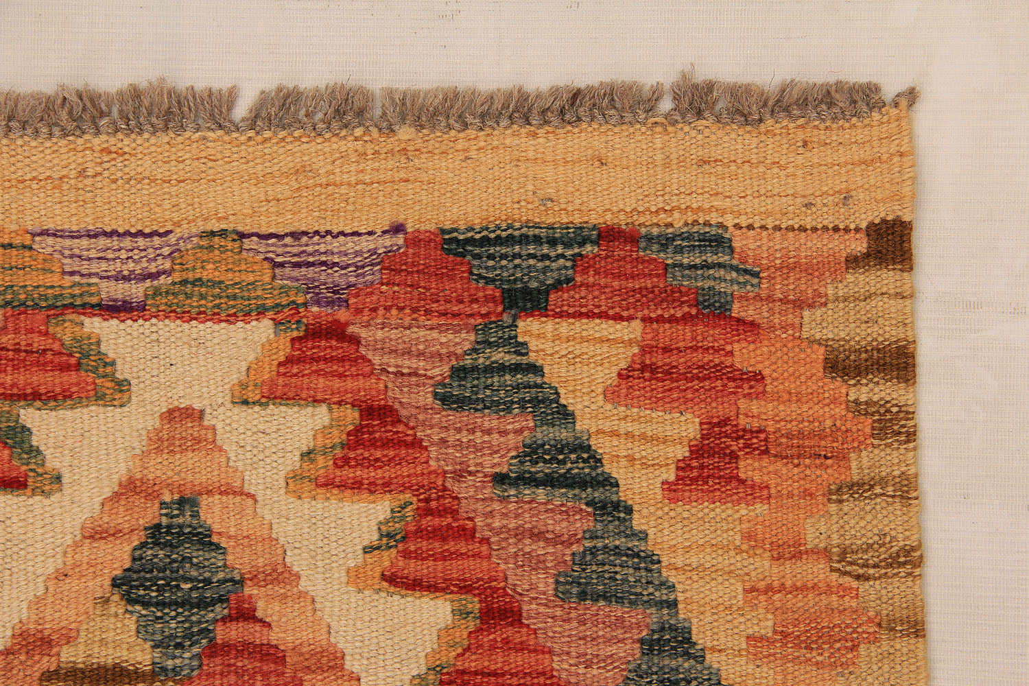 2' 6" x 6'  Multy Handmade Veggie Dye Kilim Rug Runner
