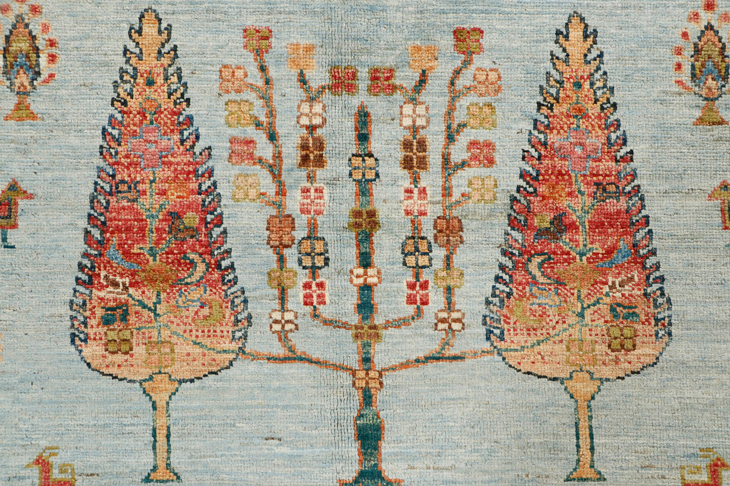 Sultani Persian Hand Knotted Wool Rug Multicolor 6'6" x 10'