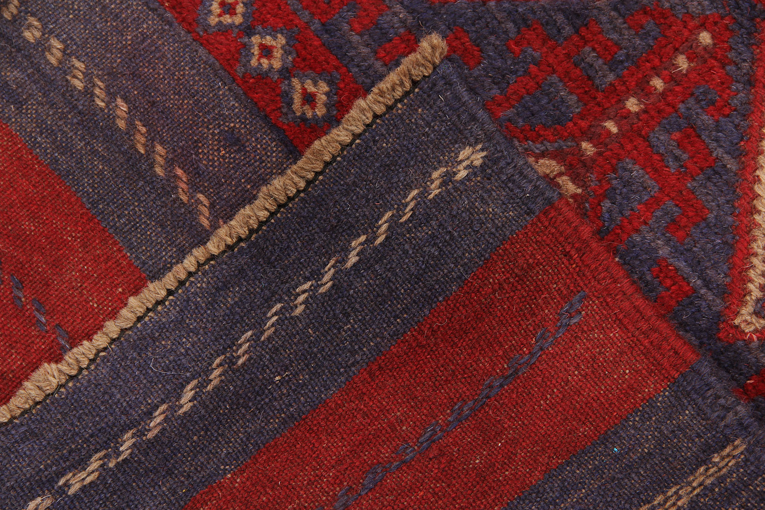 2' 6" x 8'  Multy Handmade Mashwani Afghan Rug Runner