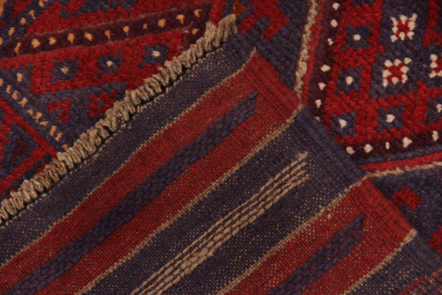 2' 6" x 8'  Multy Handmade Mashwani Afghan Rug Runner