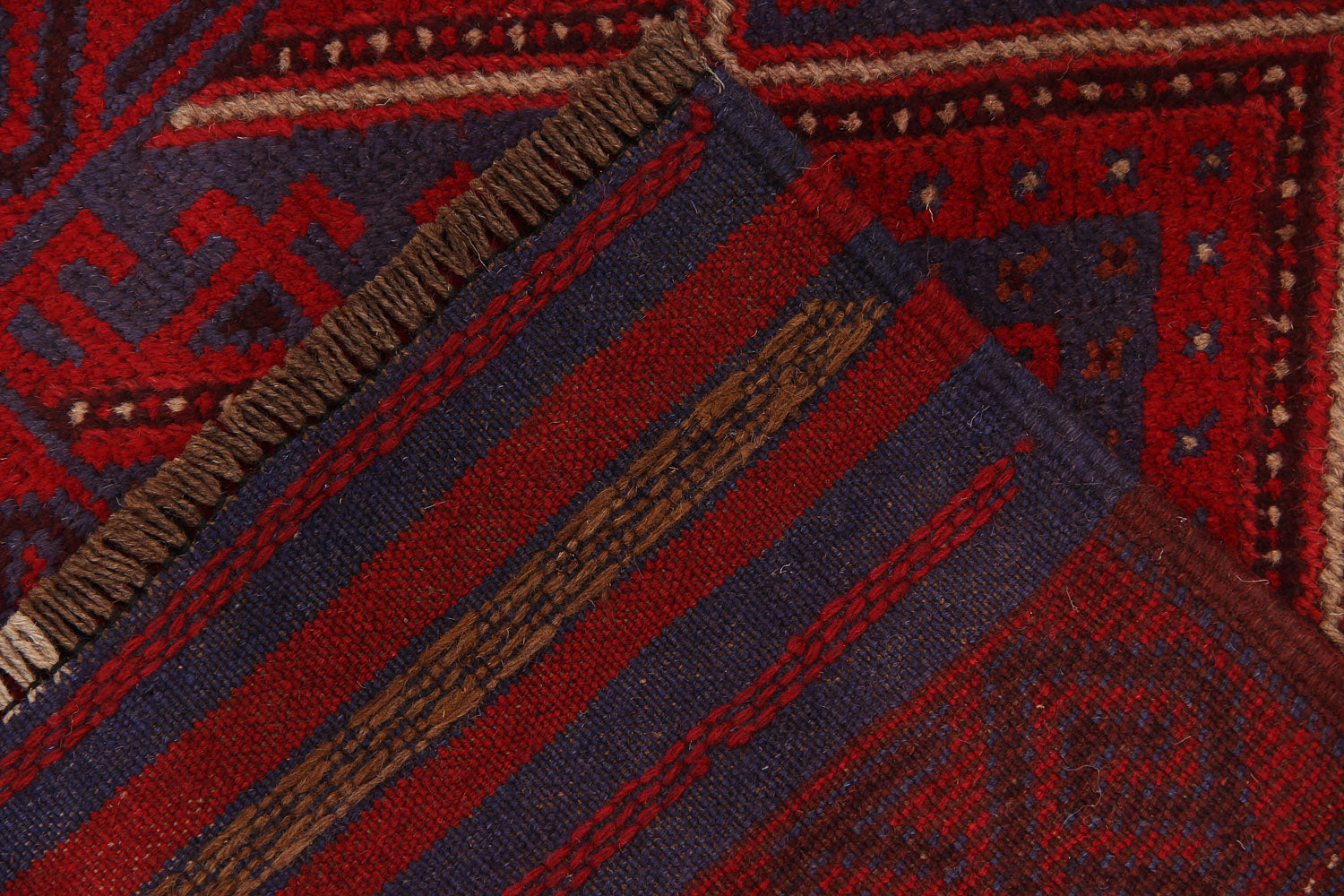 2' 6" x 8'  Multy Handmade Mashwani Afghan Rug Runner