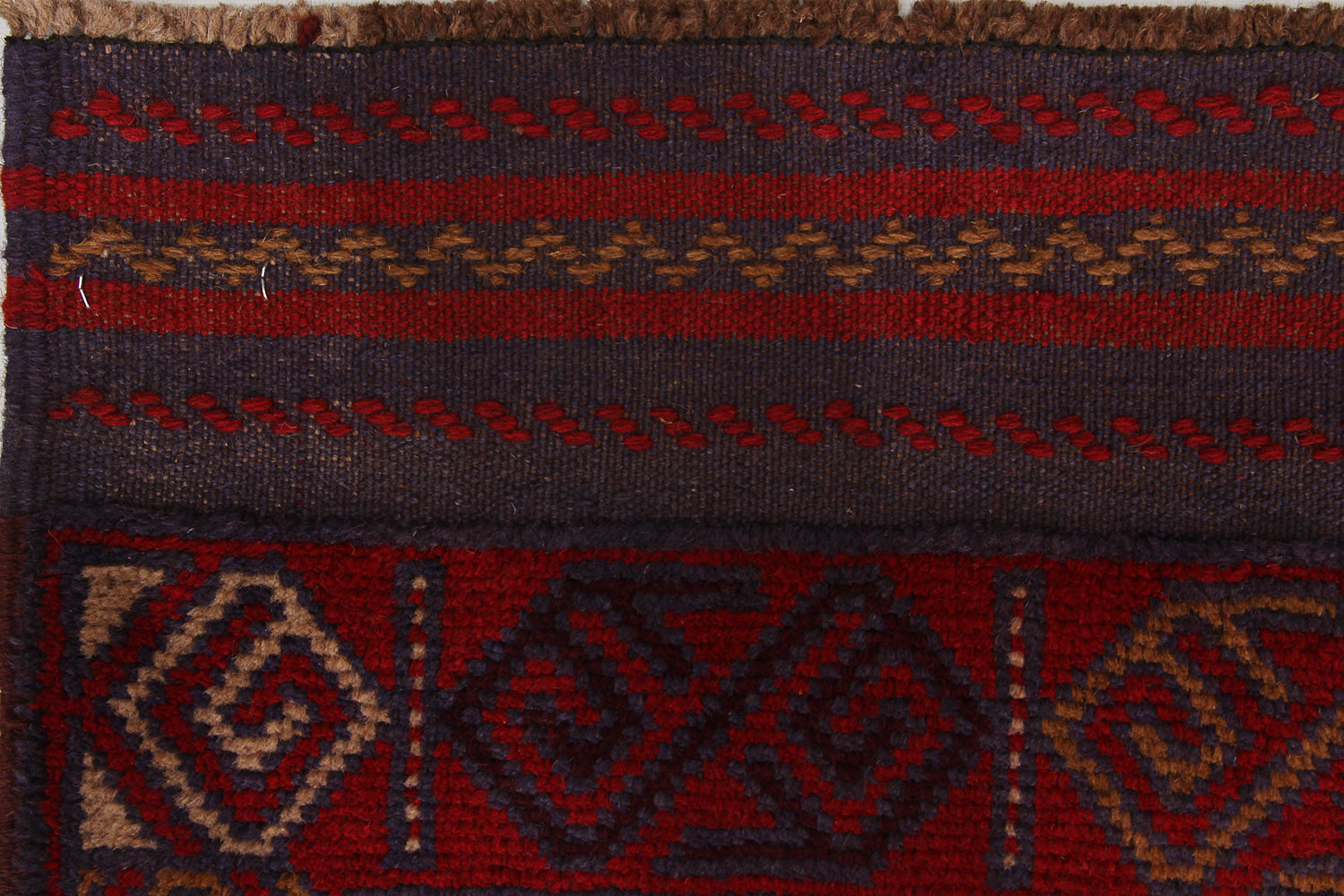 2' 6" X 9'  Multy Handmade Mashwani Afghan Rug Runner