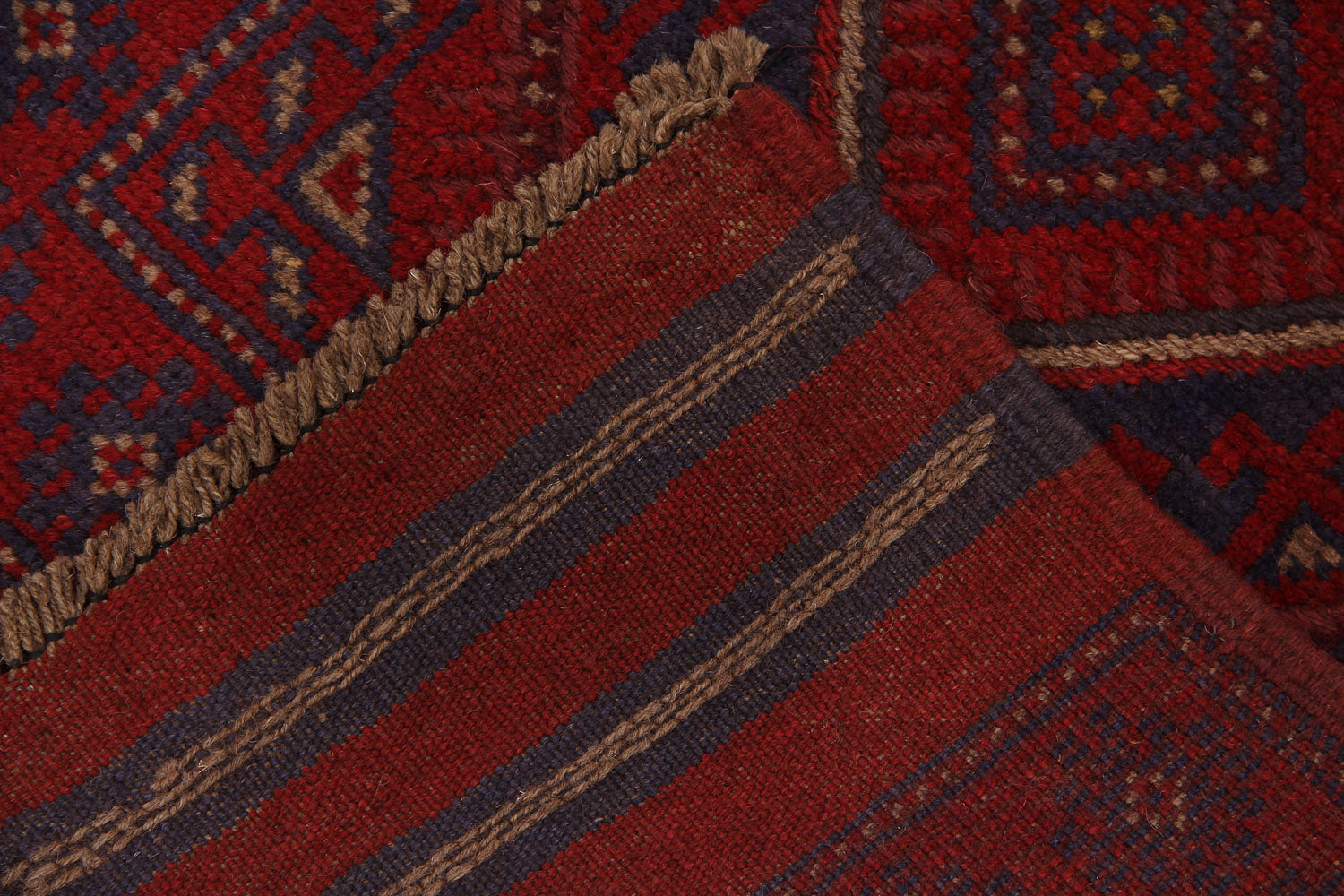 2' 6" x 8'  Multy Handmade Mashwani Afghan Rug Runner