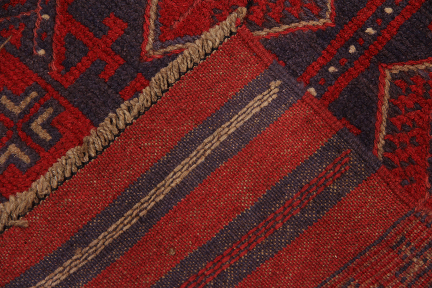 2' 6" x 8'  Multy Handmade Mashwani Afghan Rug Runner