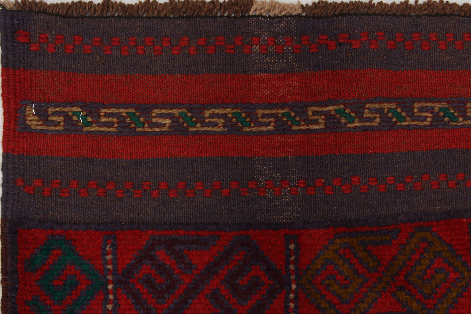 2' 6" x 8'  Multy Handmade Mashwani Afghan Rug Runner