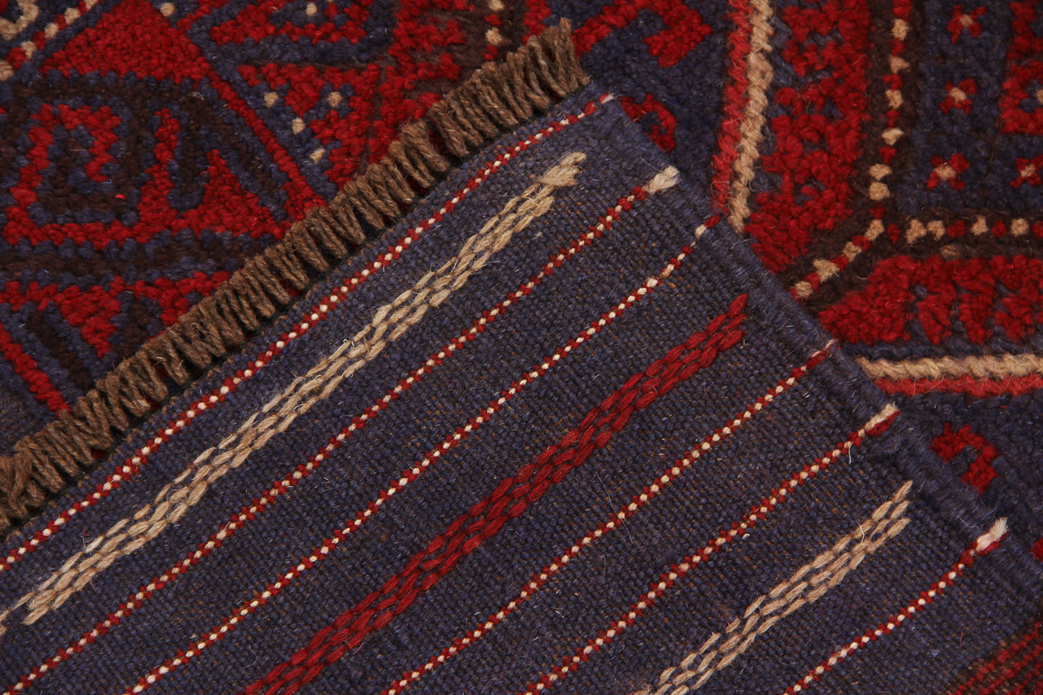 2' 6" x 8'  Multy Handmade Mashwani Afghan Rug Runner