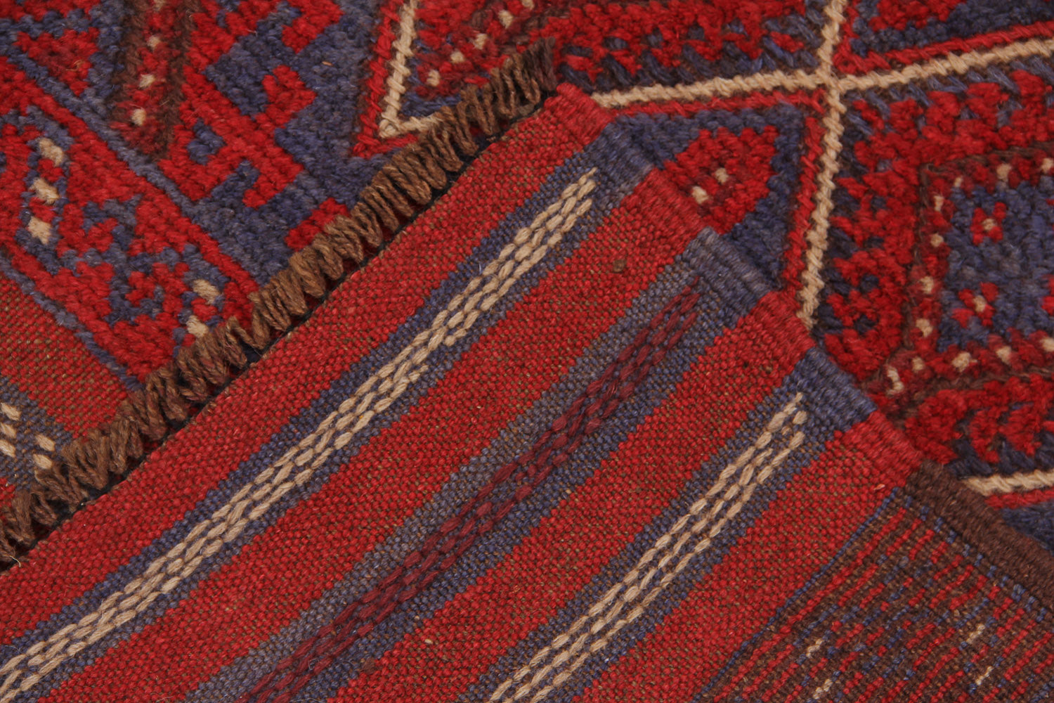 2' 6" x 8'  Multy Handmade Mashwani Afghan Rug Runner