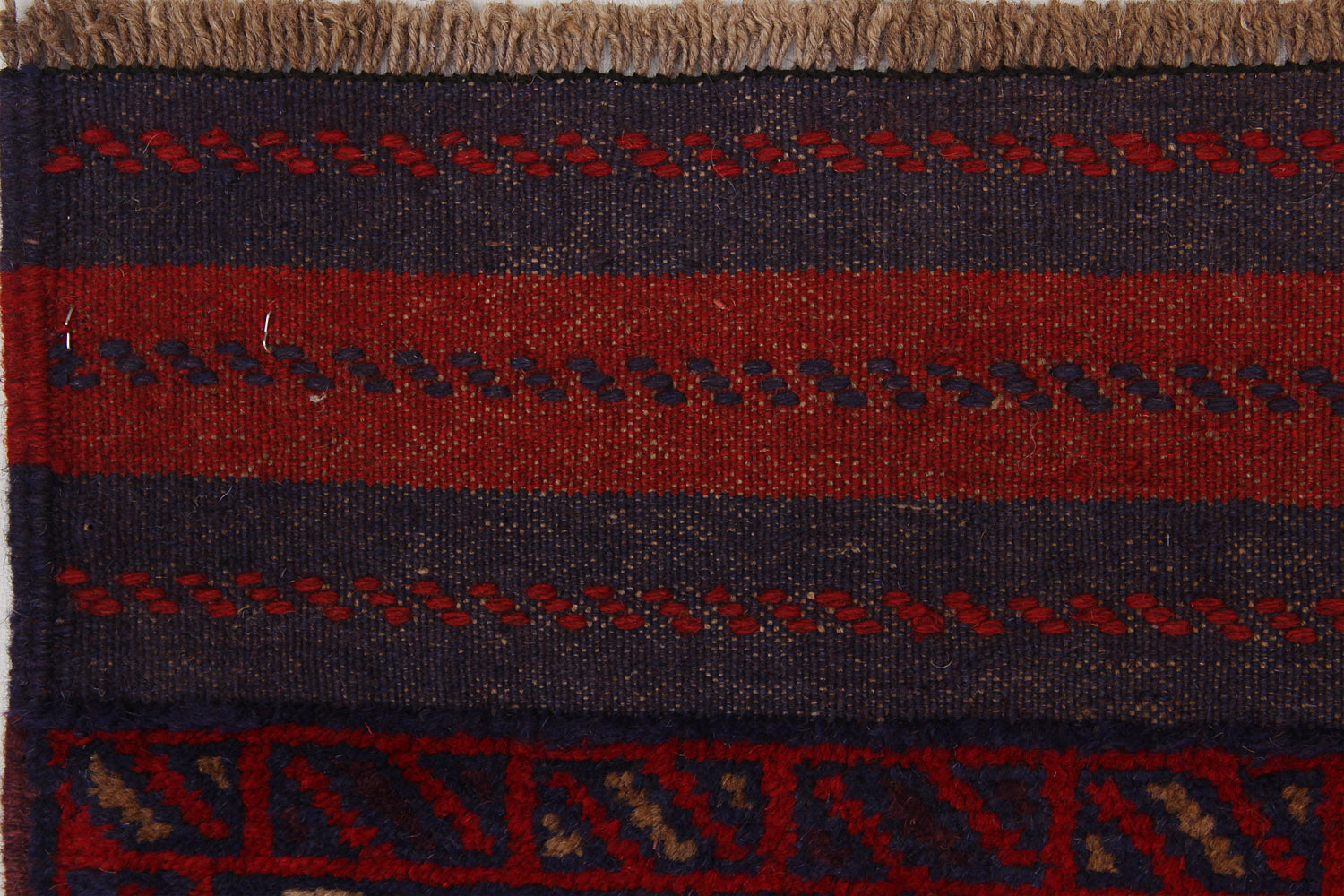 2' 6" X 9'  Multy Handmade Mashwani Afghan Rug Runner
