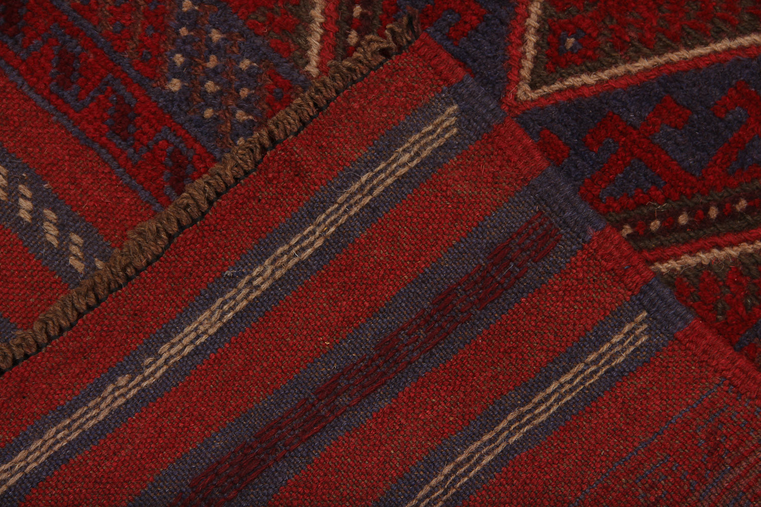 2' 6" x 8'  Multy Handmade Mashwani Afghan Rug Runner