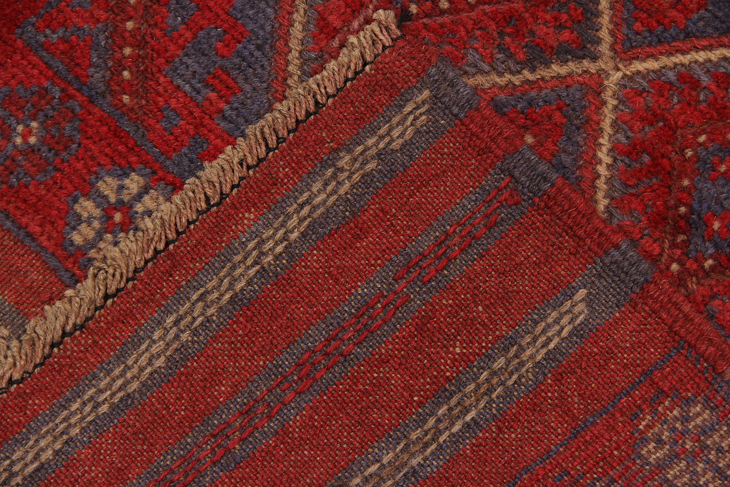 2' 6" x 8'  Multy Handmade Mashwani Afghan Rug Runner