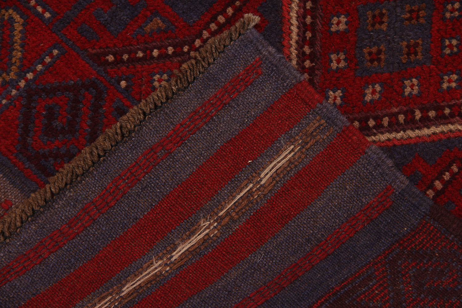 2' 6" X 9'  Multy Handmade Mashwani Afghan Rug Runner