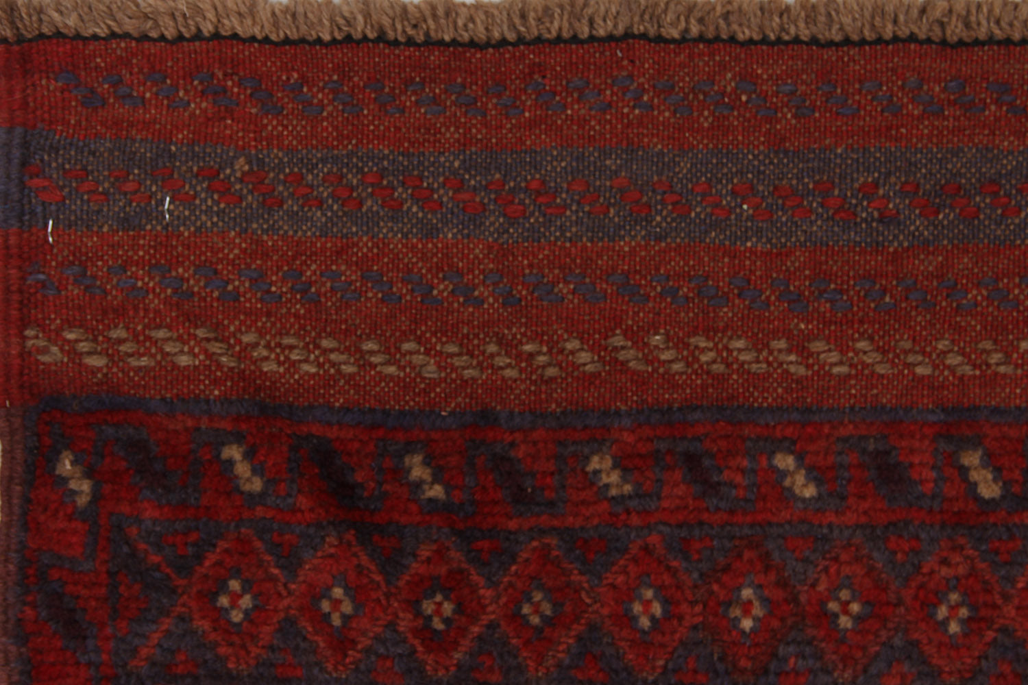 2' 6" x 8'  Multy Handmade Mashwani Afghan Rug Runner