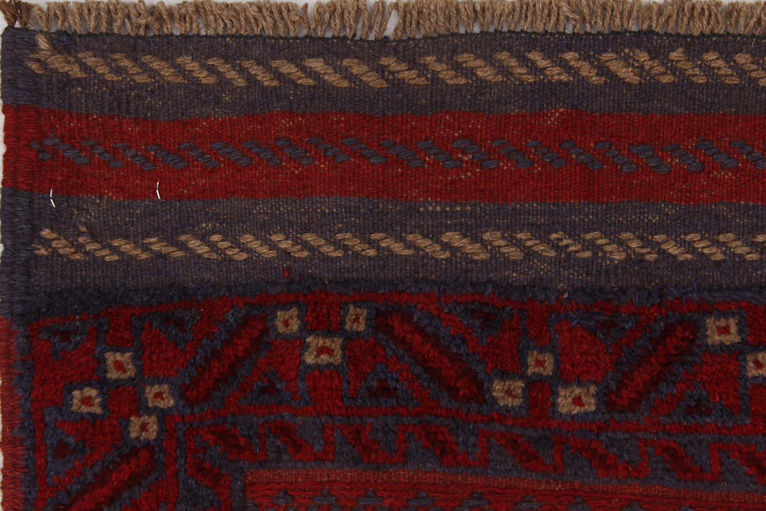 2' 6" x 8'  Multy Handmade Mashwani Afghan Rug Runner