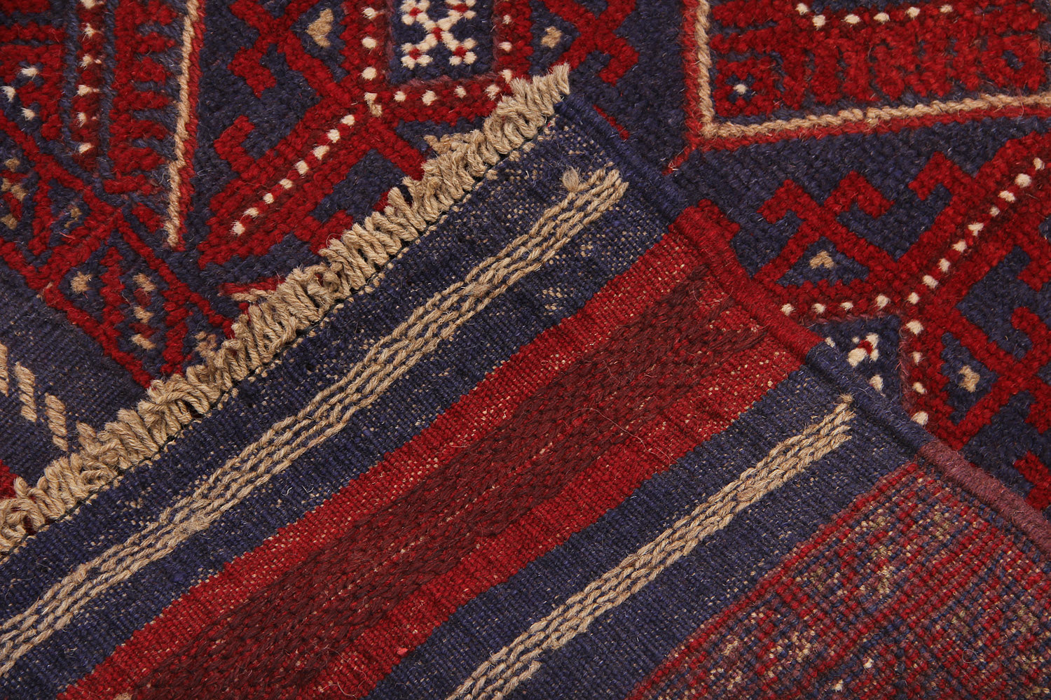 2' 6" x 8'  Multy Handmade Mashwani Afghan Rug Runner