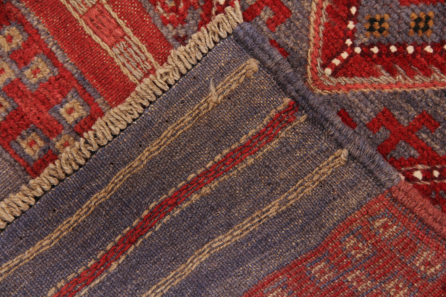 2' 6" x 8'  Multy Handmade Mashwani Afghan Rug Runner