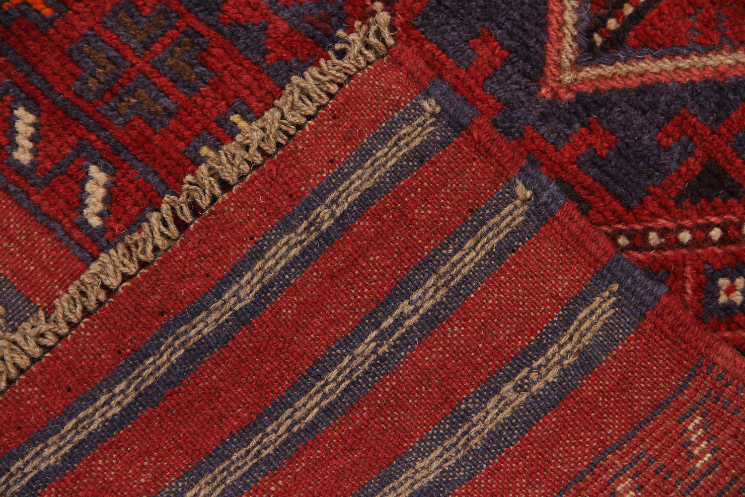 2' 6" x 8'  Multy Handmade Mashwani Afghan Rug Runner