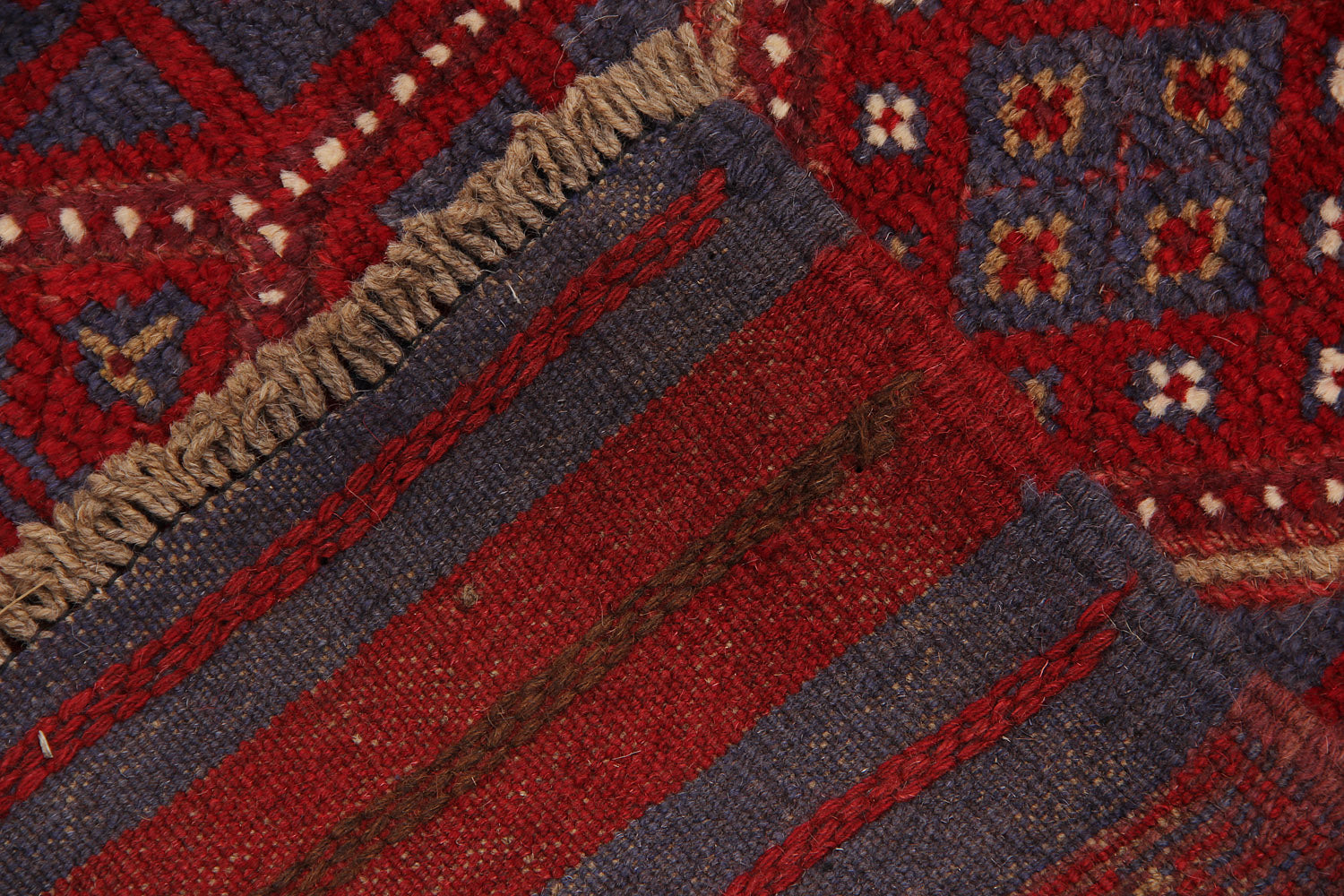 2' 6" X 9'  Multy Handmade Mashwani Afghan Rug Runner