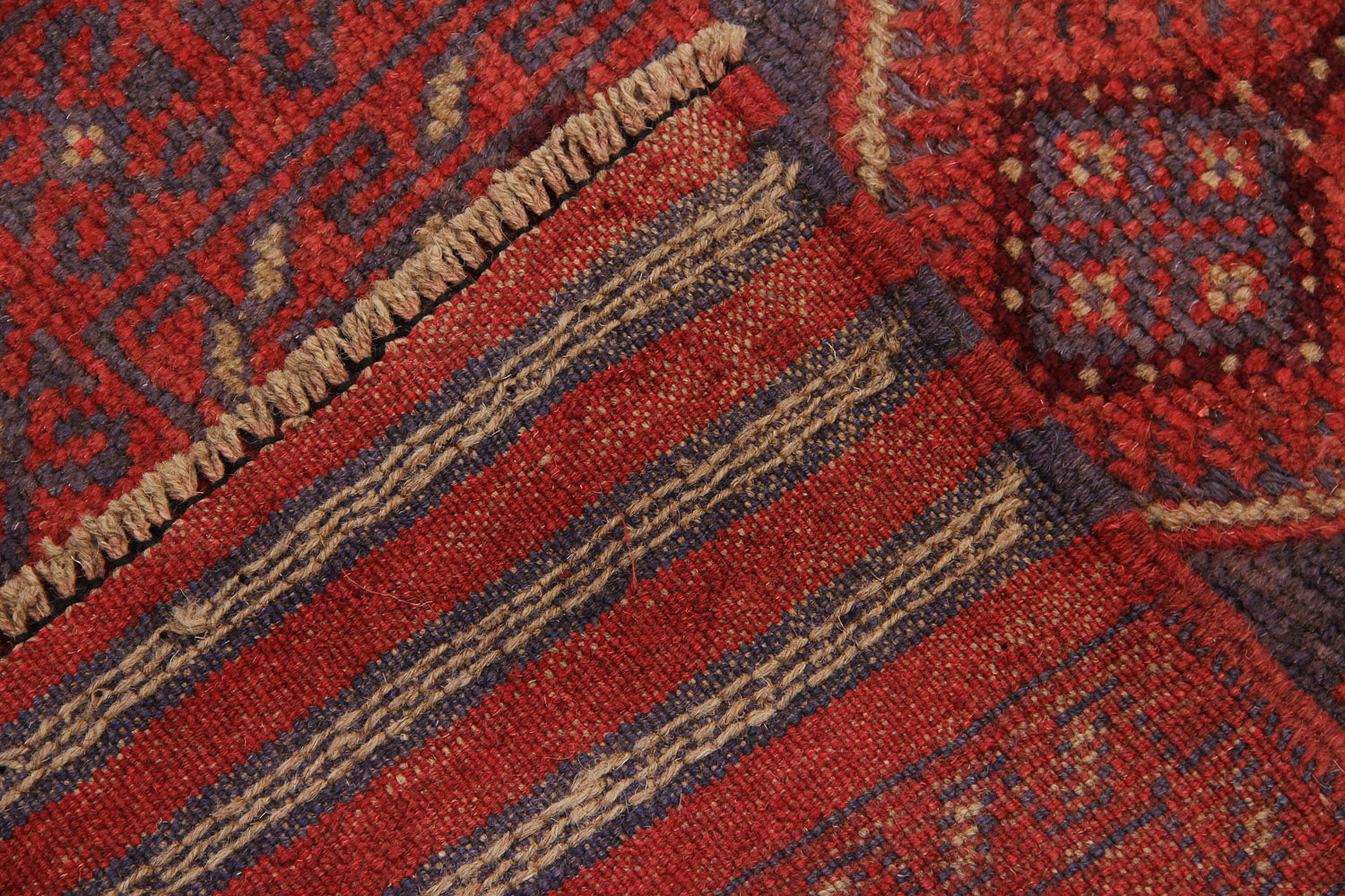 2' 6" x 8'  Multy Handmade Mashwani Afghan Rug Runner