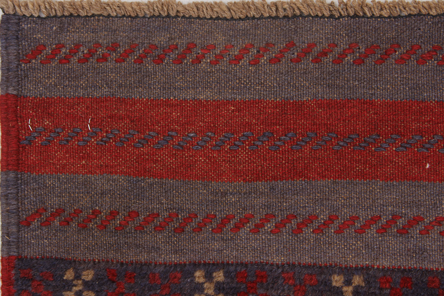 2' 6" X 9'  Multy Handmade Mashwani Afghan Rug Runner