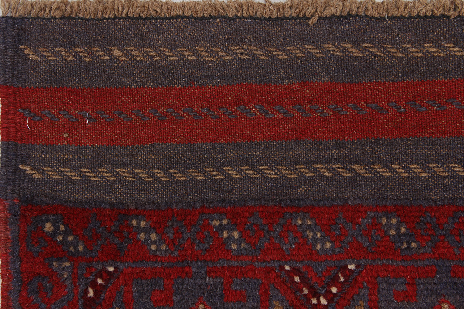 2' 6" x 8'  Multy Handmade Mashwani Afghan Rug Runner