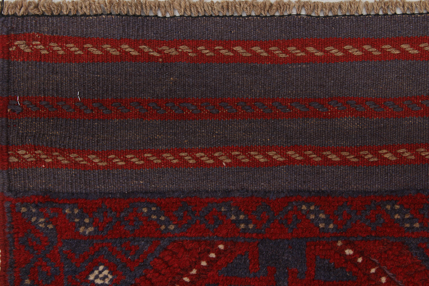 2' 6" x 8'  Multy Handmade Mashwani Afghan Rug Runner