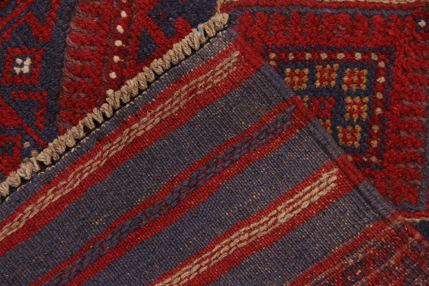 2' 6" x 8'  Multy Handmade Mashwani Afghan Rug Runner