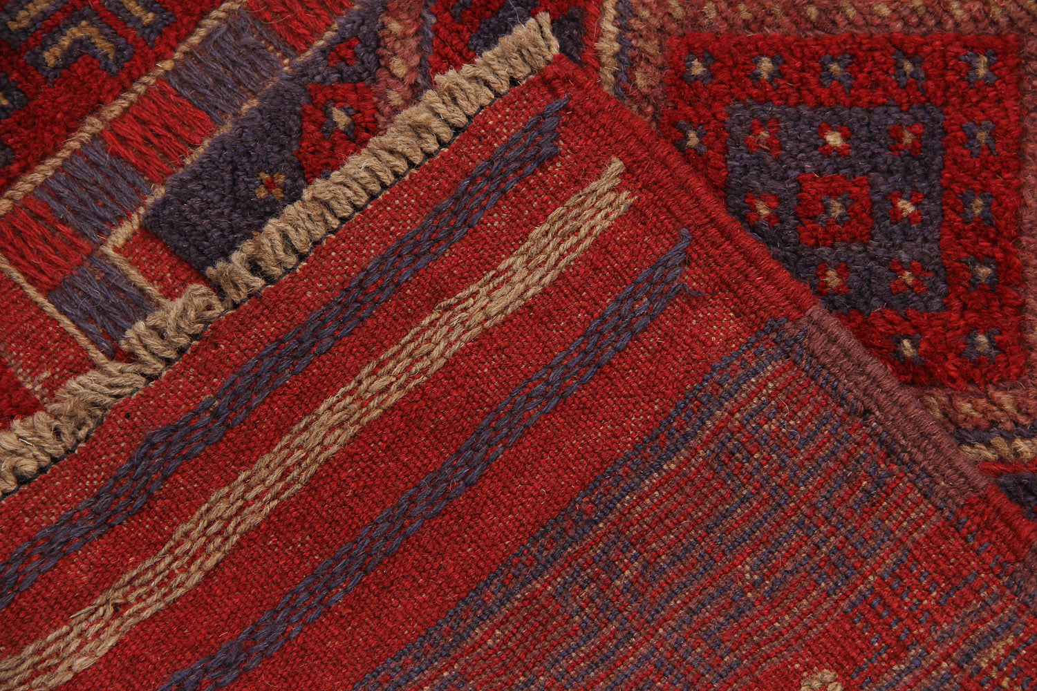 2' 6" X 9'  Multy Handmade Mashwani Afghan Rug Runner