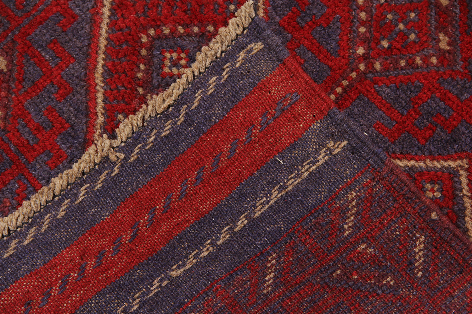 2' 6" x 8'  Multy Handmade Mashwani Afghan Rug Runner