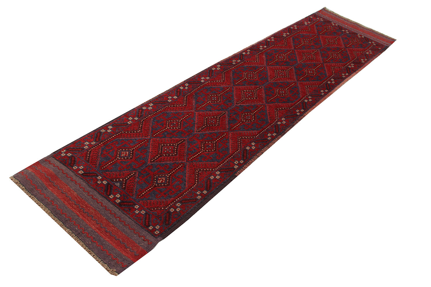 2' 6" x 8'  Multy Handmade Mashwani Afghan Rug Runner