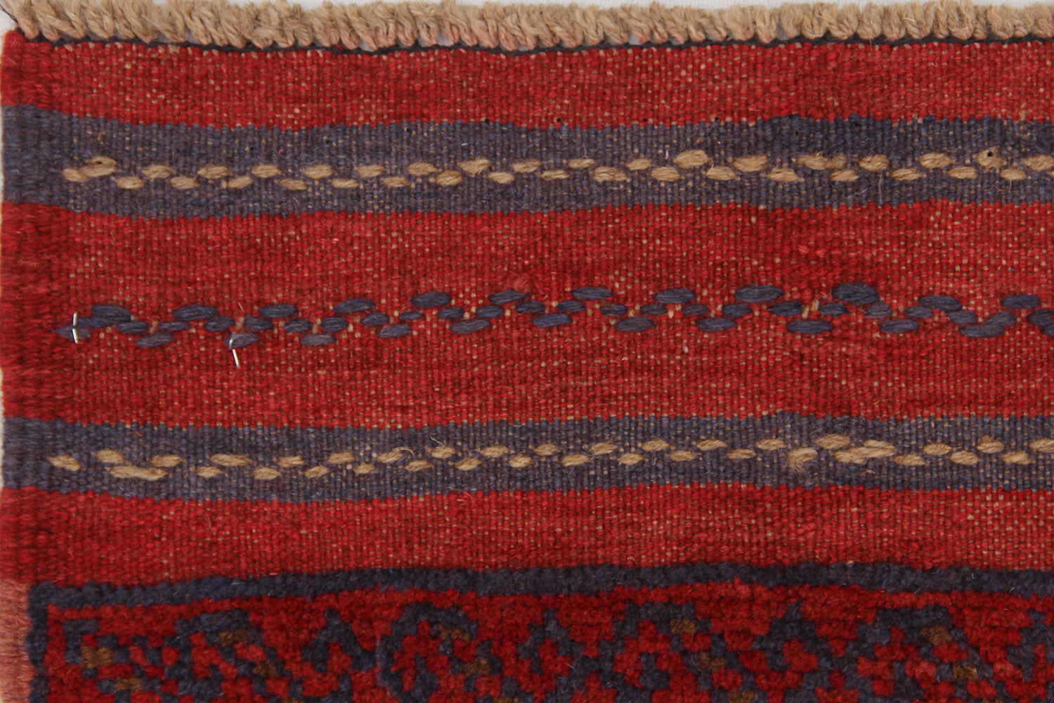 2' 6" X 9'  Multy Handmade Mashwani Afghan Rug Runner