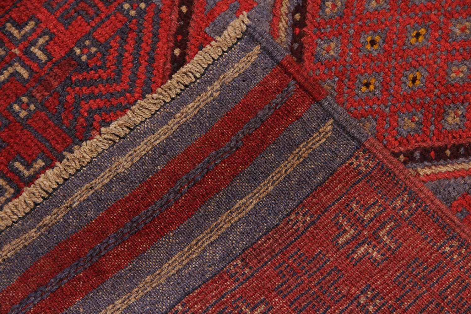 2' 6" x 8'  Multy Handmade Mashwani Afghan Rug Runner