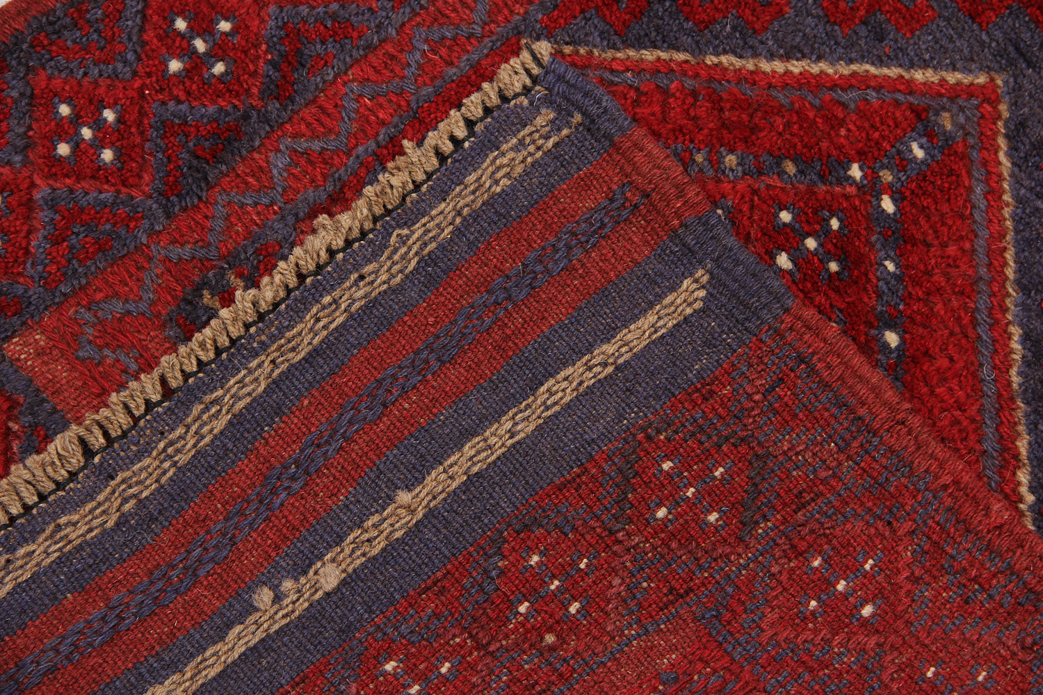 2' 6" x 8'  Multy Handmade Mashwani Afghan Rug Runner